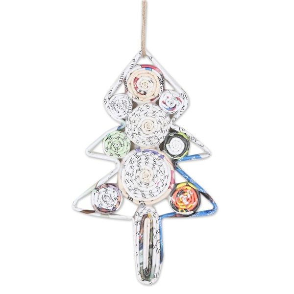 Alternate image for Set of 4 Eco-Friendly Christmas Tree Ornaments from India Eco Christmas