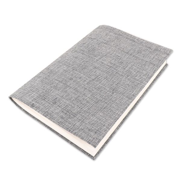 Alternate image for Grey Cotton Journal with Handmade Paper Handcrafted in India Chic Grey