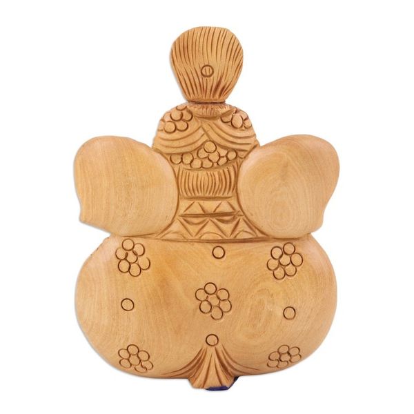 Alternate image for Kadam Wood Ganesha Sculpture Hand-Carved in India Ancestral Deity