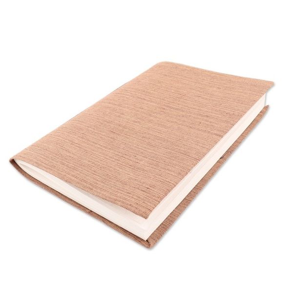 Alternate image for Buff Cotton Journal with Handmade Paper Handcrafted in India Chic Buff