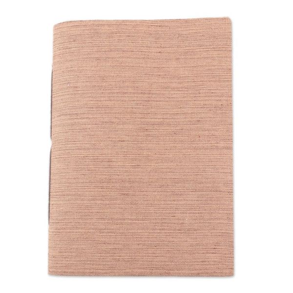 Alternate image for Buff Cotton Journal with Handmade Paper Handcrafted in India Chic Buff