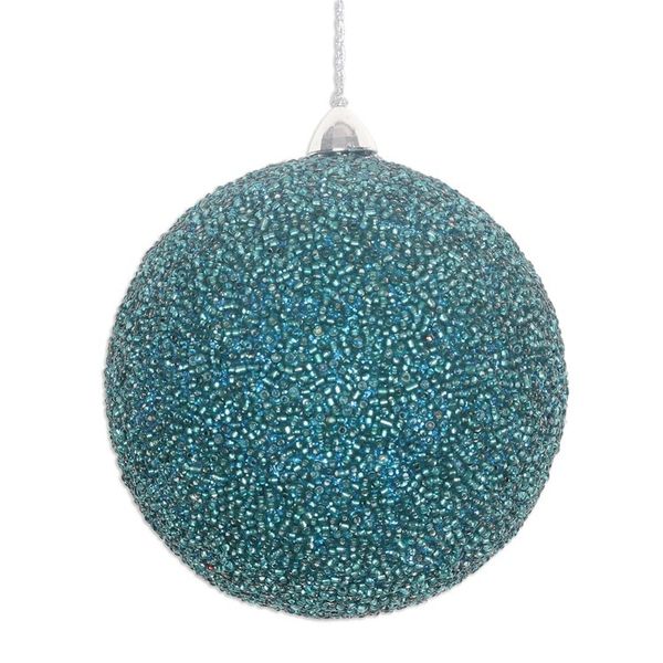 Alternate image for Set of Three Sparkling Beaded Ornaments in a Turquoise Hue Turquoise Magic