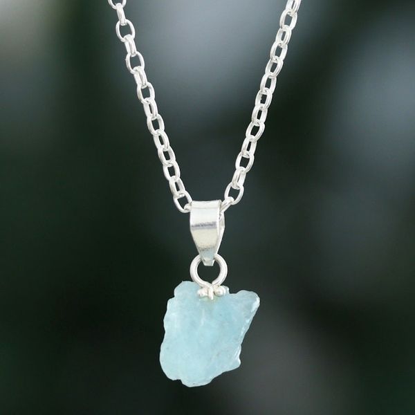 Alternate image for Set of 7 Gemstone Necklace Pendants with Chain Seven Auras