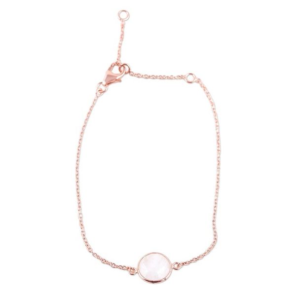 Alternate image for 18k Rose Gold-Plated Bracelet with 6-Carat Rainbow Moonstone Harmonious Core