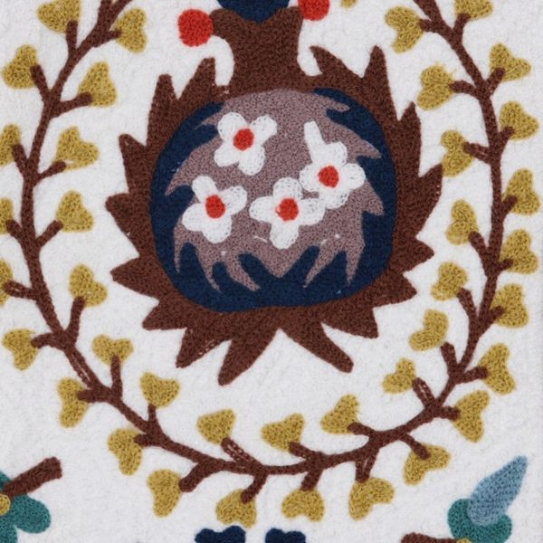 Alternate image for Cotton Wall Hanging with Colorful Embroidered Details Tender Spring