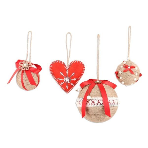 Alternate image for Handcrafted Christmas Ornaments Set of 4 Christmas Romance