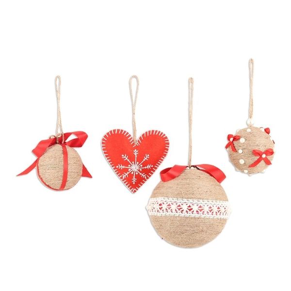 Alternate image for Handcrafted Christmas Ornaments Set of 4 Christmas Romance