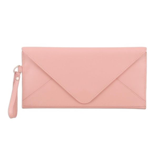 Alternate image for Hand Crafted Pink Leather Wristlet Cotton Candy in Pink