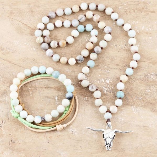 Alternate image for Onyx Beaded Bracelet and Necklace Jewelry Set Blissful Morning