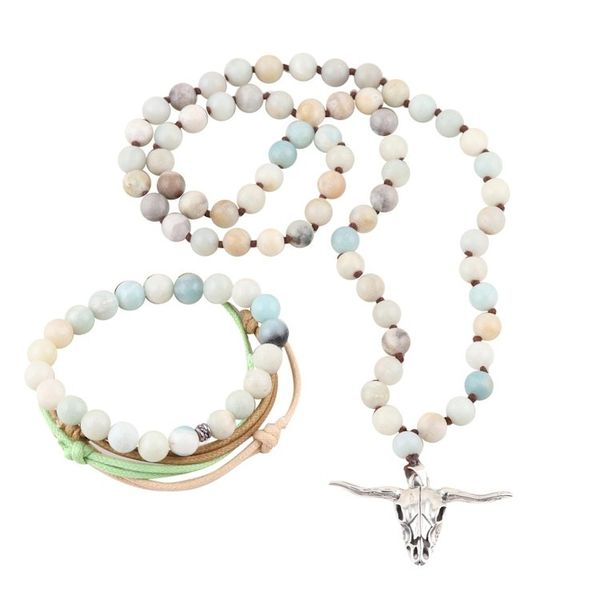 Alternate image for Onyx Beaded Bracelet and Necklace Jewelry Set Blissful Morning