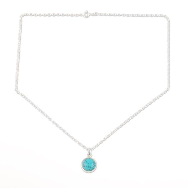 Alternate image for Handmade Indian Sterling Silver Pendant Necklace Sister in the Sky