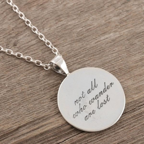 Alternate image for Handmade Sterling Silver Pendant Necklace Wandering Soul