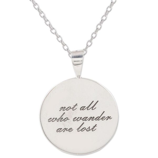 Alternate image for Handmade Sterling Silver Pendant Necklace Wandering Soul