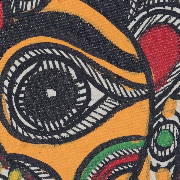 Alternate image for Handmade Paper Madhubani Painting of Ganesha in Lalitasana Lord Ganesha in Lalitasana