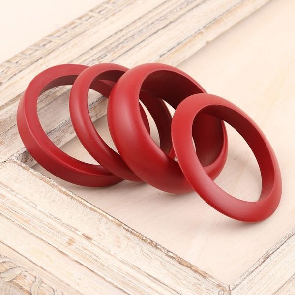 Alternate image for Set of 4 Mango Wood Claret Bangle Bracelets from India Claret Fusion