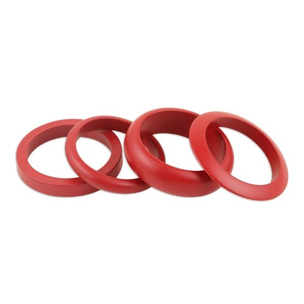 Alternate image for Set of 4 Mango Wood Claret Bangle Bracelets from India Claret Fusion