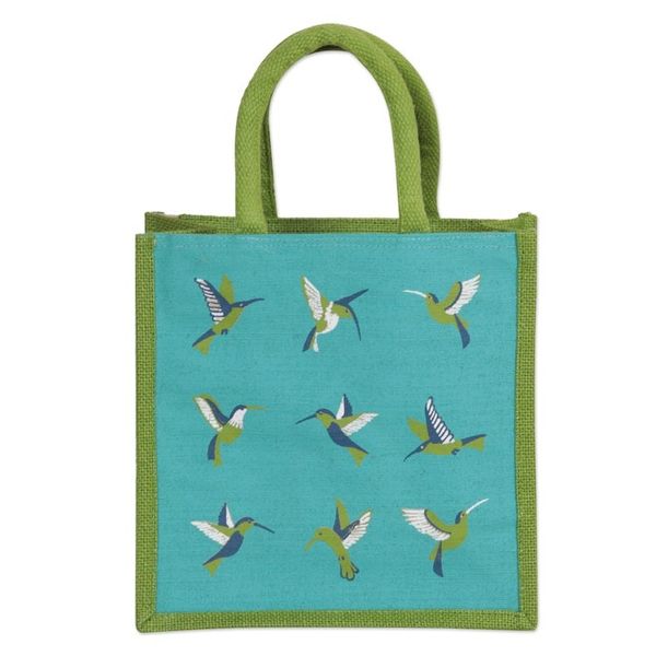 Alternate image for Jute and Cotton Blend Tote Bag Hand Crafted in India A Tropical Paradise