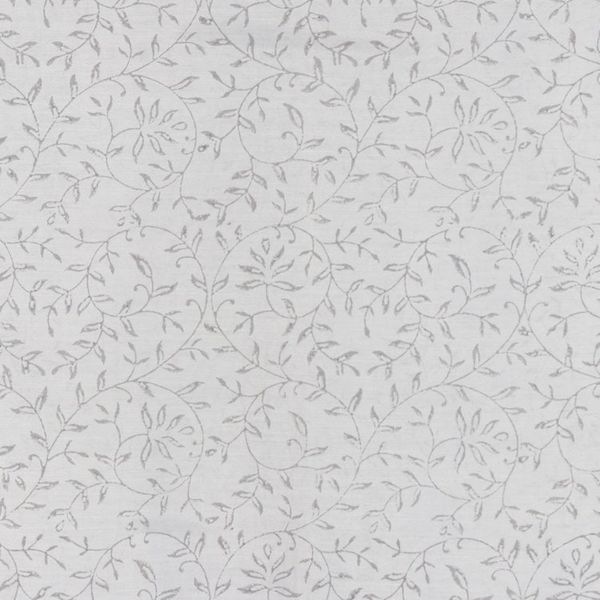 Alternate image for Handloomed Cotton Blend Ash Shawl with Printed Leafy Details Ash Elegance