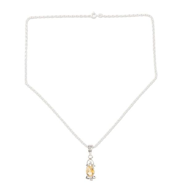 Alternate image for Rhodium-Plated Citrine Jewelry Set Sunny Passion