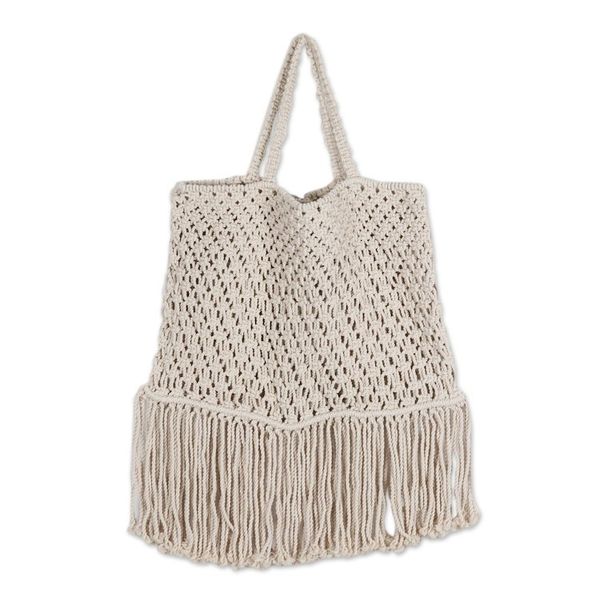 Alternate image for Bohemian Macrame Cotton Handle Handbag Essential Boho