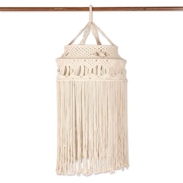Alternate image for Hand Knotted Macrame Cotton Chandelier Boho Delight