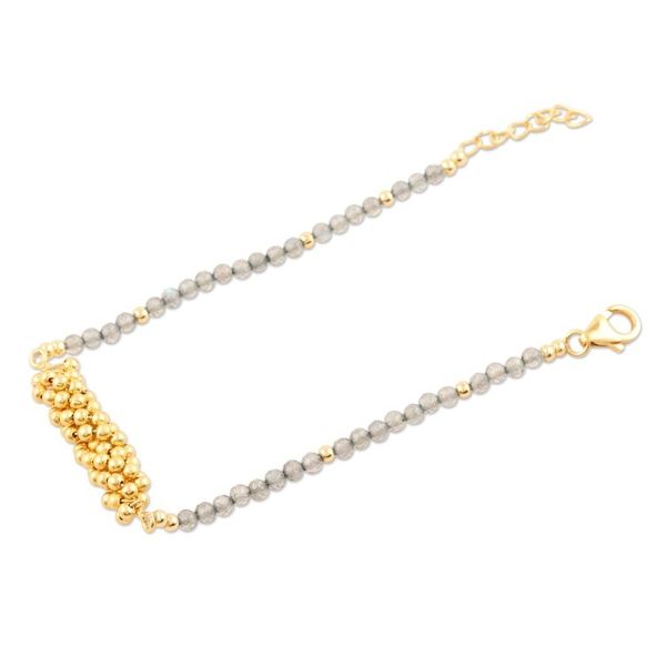Alternate image for Gold-Plated Labradorite Beaded Bracelet True Glam