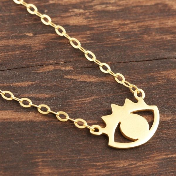 Alternate image for Gold-Plated Sterling Silver Eye Pendant Necklace Eye Do Care