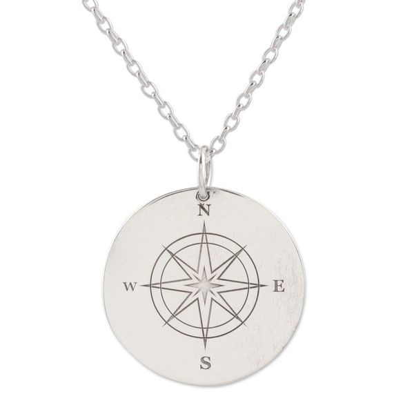 Alternate image for Inspirational Sterling Silver Pendant Necklace Soul Captain