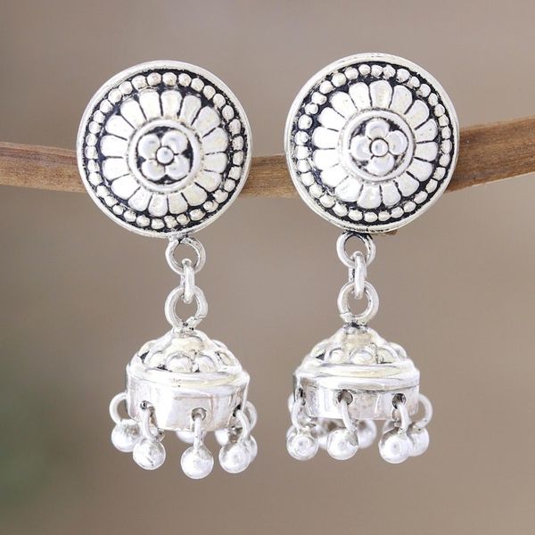 Alternate image for Hand Made Sterling Silver Dangle Earrings Slipping Away