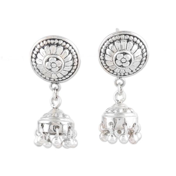 Alternate image for Hand Made Sterling Silver Dangle Earrings Slipping Away