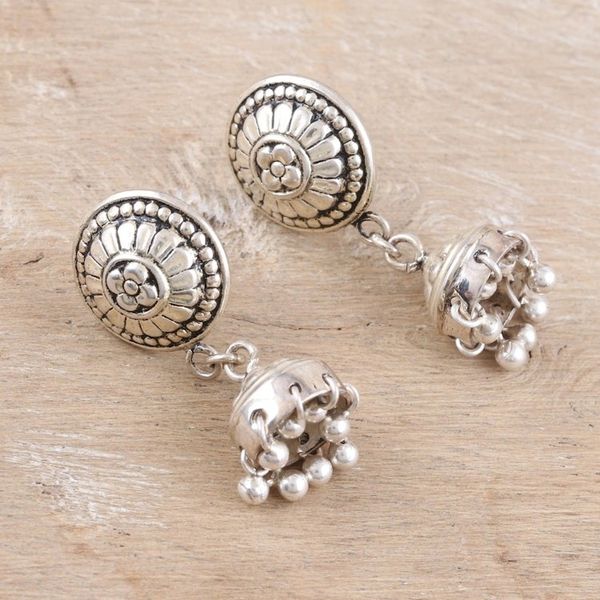 Alternate image for Hand Made Sterling Silver Dangle Earrings Slipping Away