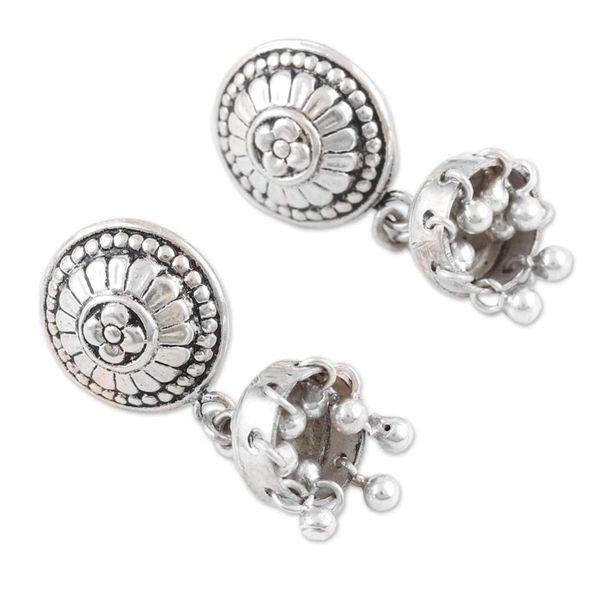 Alternate image for Hand Made Sterling Silver Dangle Earrings Slipping Away