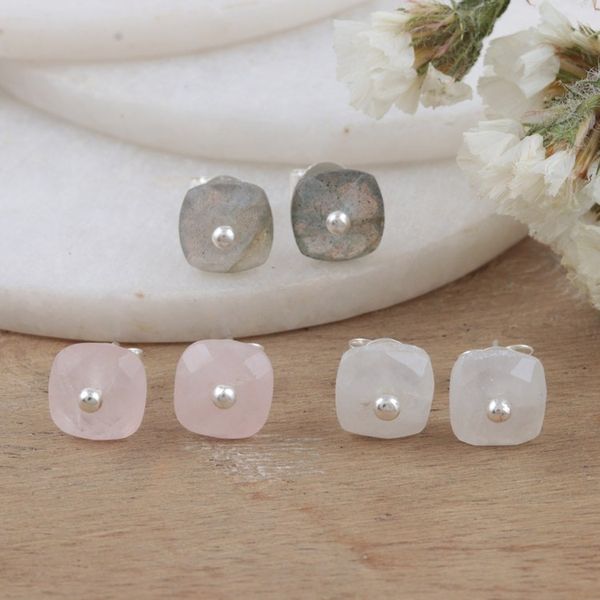 Alternate image for Gemstone Stud Earring Set of 3 Pairs Present Perfect