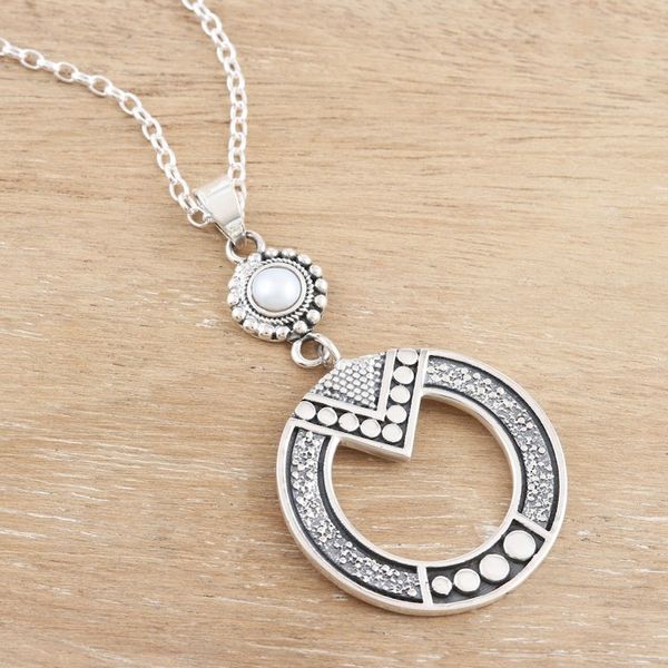 Alternate image for Cultured Pearl and Sterling Silver Pendant Necklace Whispered Voices