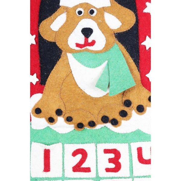 Alternate image for Artisan Crafted Felt Advent Calendar A Dogs Christmas