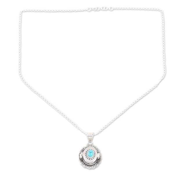 Alternate image for Artisan Crafted Sterling Silver Locket Necklace Paint a Picture