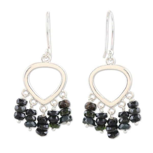 Alternate image for Tourmaline and Sterling Silver Dangle Earrings Shout Out Loud