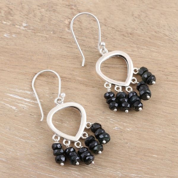Alternate image for Tourmaline and Sterling Silver Dangle Earrings Shout Out Loud