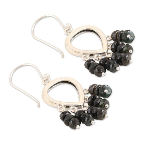 Alternate image for Tourmaline and Sterling Silver Dangle Earrings Shout Out Loud