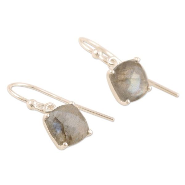 Alternate image for Handcrafted Labradorite Dangle Earrings Heaven Sent