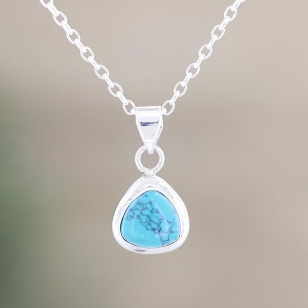Alternate image for Hand Made Indian Sterling Silver Pendant Necklace Sky Realm