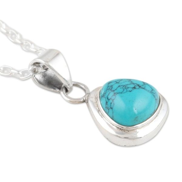 Alternate image for Hand Made Indian Sterling Silver Pendant Necklace Sky Realm