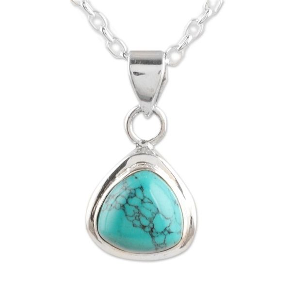 Alternate image for Hand Made Indian Sterling Silver Pendant Necklace Sky Realm