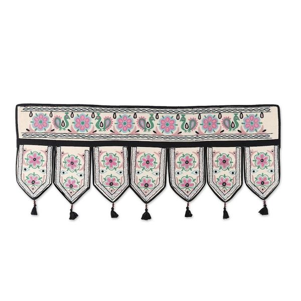 Alternate image for Embroidered Cotton Wall Hanging from India Garden Grow