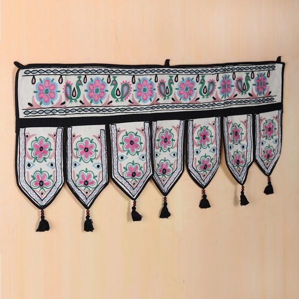 Alternate image for Embroidered Cotton Wall Hanging from India Garden Grow