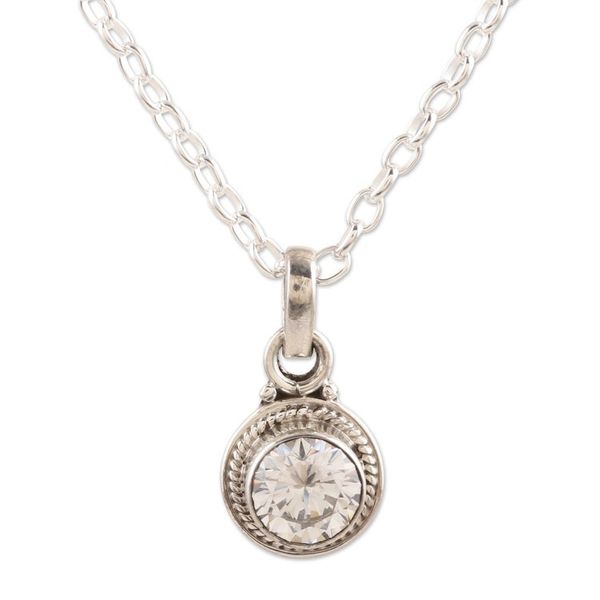 Alternate image for Sterling Silver and Cubic Zirconia Jewelry Set Pair Sparkling Water