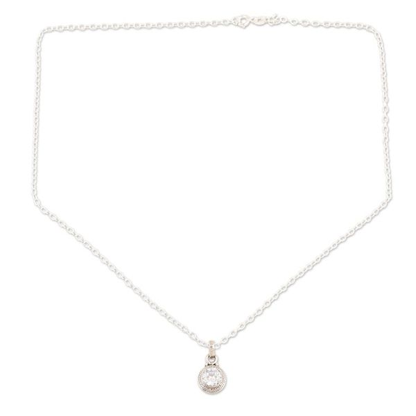 Alternate image for Sterling Silver and Cubic Zirconia Jewelry Set Pair Sparkling Water