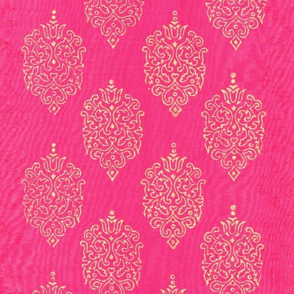 Alternate image for Block-Printed Cotton Blend Shawl from India Ruby Sea