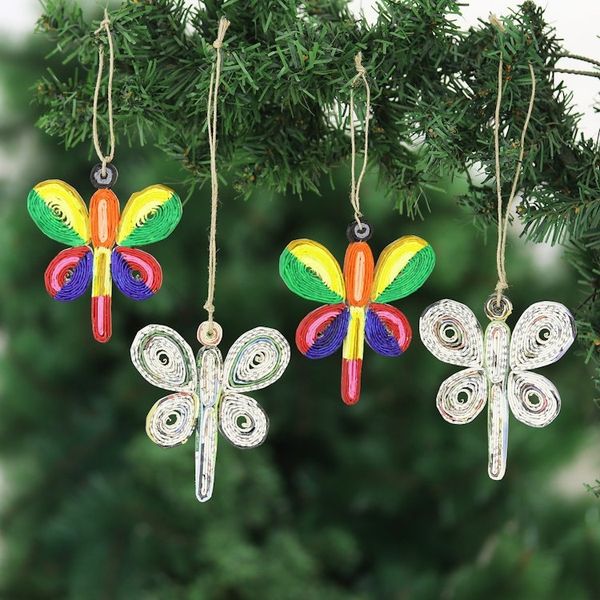 Alternate image for Eco-Friendly Dragonfly Ornaments Set of 4 Dragonfly Dreams