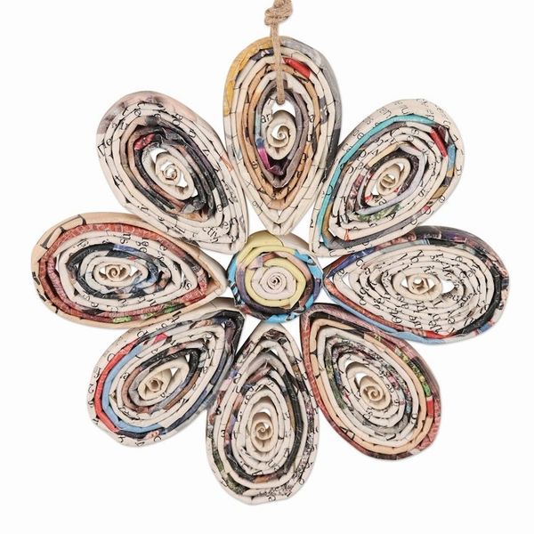 Alternate image for Eco-Friendly Flower Ornaments Set of 4 Floral Holiday
